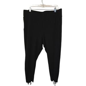 Torrid Black Lace Up Back Style Jeggings Style Pants 2/2X